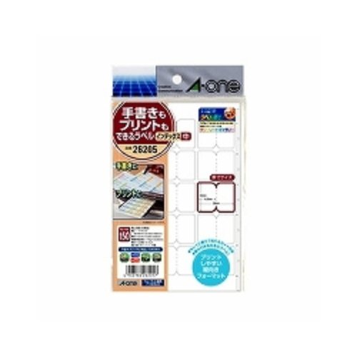 エーワン 手書きもプリントもできるラベル インデックス 中